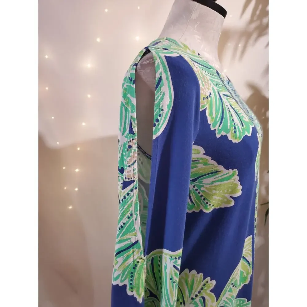 Lilly Pulitzer Latitude Adjustment Ophelia Jersey Swing Dress Size S Tropical - Picture 5 of 10